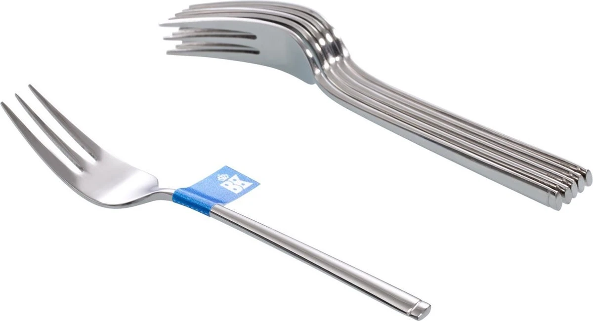 BK Waal Taartvorken - 6 Stuks - 18/10 Edelstaal 3 BK Waal Taartvorken - 6 Stuks - 18/10 Edelstaal