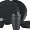 Mepal - Serviesset Bloom 8-delig – Geschikt Als Stijlvol Buitenservies - Pebble Black – Ideaal Voor Buiten En Binnen – Licht In Gewicht -Keukenproducten Winkel 1200x681 2