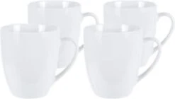 Excellent Houseware Set Van 4x Stuks Bekers/mokken Wit 380 Ml Van Porselein - Melkbekers 11 Excellent Houseware Set Van 4x Stuks Bekers/mokken Wit 380 Ml Van Porselein - Melkbekers -Keukenproducten Winkel 1200x682 2