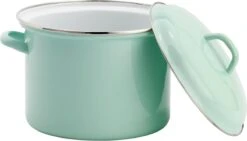 Lite-Body Soeppan / Stamppotpan Met Deksel - Ø 22 Cm/ 6ltr - Emaille - Mintgroen 7 Lite-Body Soeppan / Stamppotpan Met Deksel - Ø 22 Cm/ 6ltr - Emaille - Mintgroen -Keukenproducten Winkel 1200x684