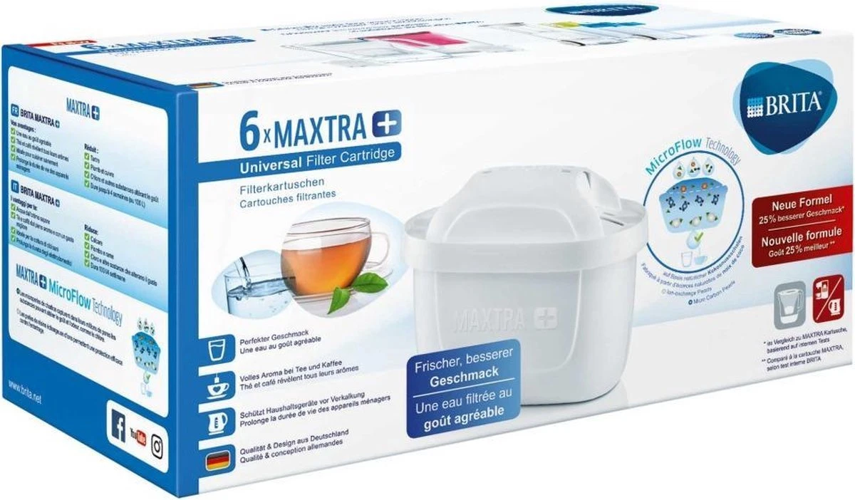 BRITA Maxtra Filterpatronen - 6 Stuks 3 BRITA Maxtra Filterpatronen - 6 Stuks