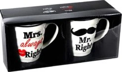 Out Of The Blue Mr. & Mrs. Right Bekers - Beker - 2 Stuks -Keukenproducten Winkel 1200x706 3