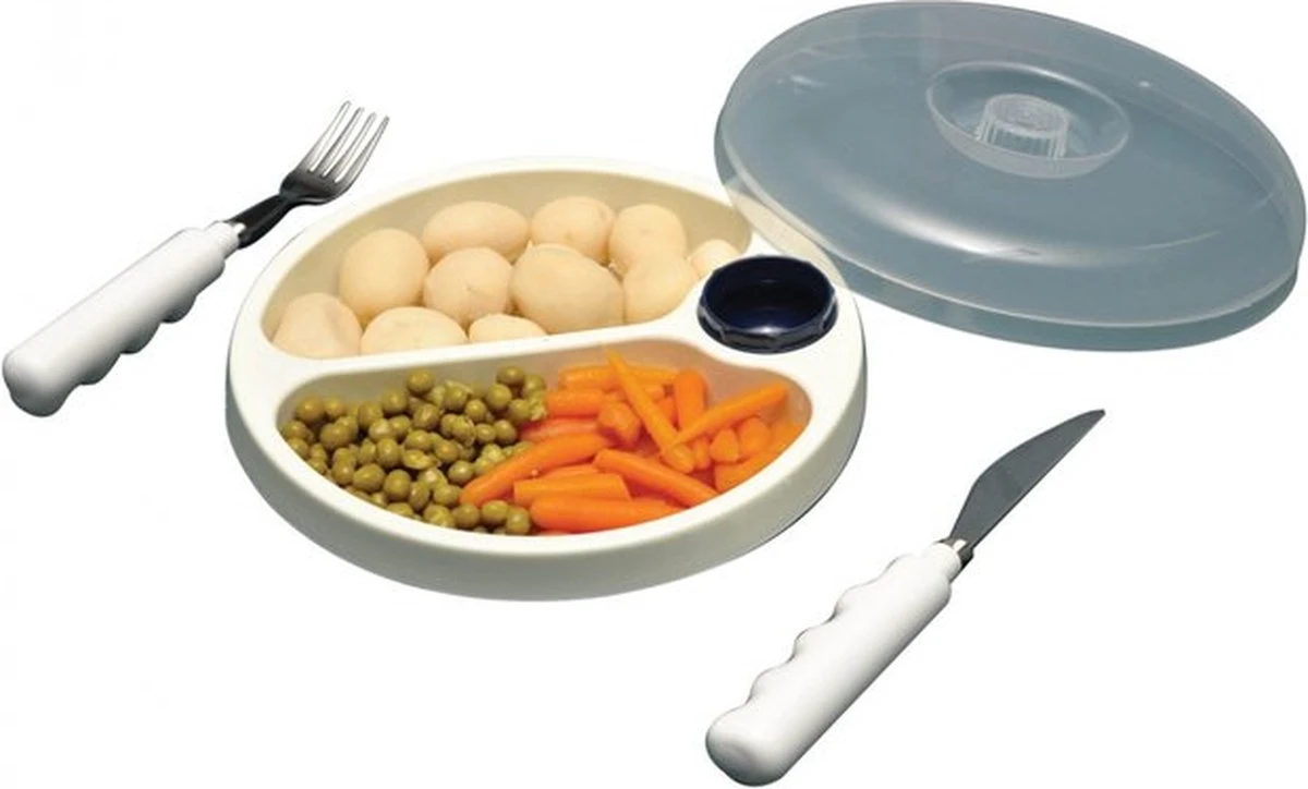 Able2 Ergovita Warmhoudbord - Ø 22 Cm - Blauw 4 Able2 Ergovita Warmhoudbord - Ø 22 Cm - Blauw - Afbeelding 2