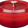 Sola Braadpan Gietijzer - Ø 28 Cm - Oranje/Rood - Gietijzer - Extra Zware Bodem -Keukenproducten Winkel 1200x735 1