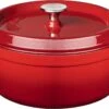 Sola Braadpan Gietijzer - Ø 20 Cm - Oranje/Rood - Gietijzer - Extra Zware Bodem -Keukenproducten Winkel 1200x735