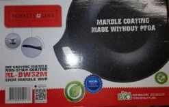 Royalty Line Marble Coating Wok - Met Glazen Deksel - Zwart - 30 Cm -Keukenproducten Winkel 1200x763