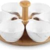 Hapjes Tapas Draaiplateau Hout Met Wit Melamine Schaaltjes - Serveerplank Borrelplank 2 Hapjes Tapas Draaiplateau Hout Met Wit Melamine Schaaltjes - Serveerplank Borrelplank -Keukenproducten Winkel 1200x766 3