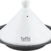 Teffo Tajine 30cm Wit - Zwart -Keukenproducten Winkel 1200x773