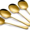 Alheco 4 Grote Opscheplepels - Groentelepel - Aardappellepel - Serveerlepel - Goud -Keukenproducten Winkel 1200x777 9