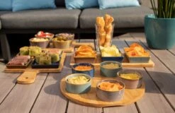 Cosy & Trendy Serveerplank Bamboe Dia 25 Cm Met 5x Luxe Hapjes/saus/tapas Schaaltjes -Keukenproducten Winkel 1200x778 3