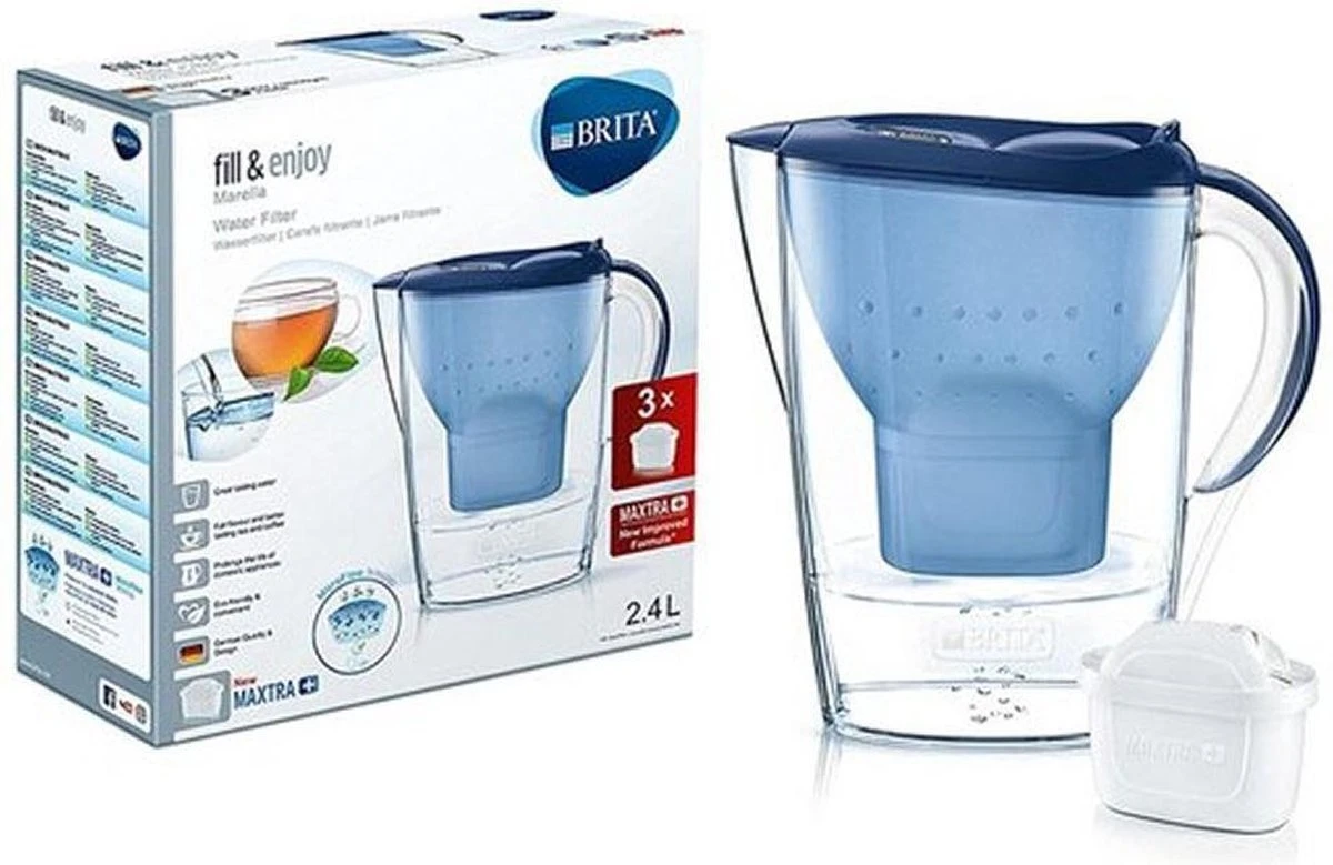 BRITA - Waterfilterkan Marella Cool - Blauw - 2,4L + 3 MAXTRA+ Waterfilterpatronen 15 BRITA - Waterfilterkan Marella Cool - Blauw - 2,4L + 3 MAXTRA+ Waterfilterpatronen - Afbeelding 13
