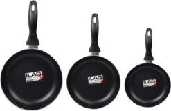 Löwenthal Hoogwaardige Koekenpan Set - 3 Stuks - PFOA Vrije Anti-aanbaklaag - Zwart