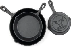Gietijzeren Pannenset - Cast Iron Skillets - BBQ Skilletset 8 Gietijzeren Pannenset - Cast Iron Skillets - BBQ Skilletset -Keukenproducten Winkel 1200x786