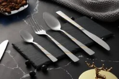 Swiss Pro+ Bestekset In Koffer-72 Delig-12 Persoons-Zwitsers Kwaliteit-Complete Set-100% Roestvrijstaal-Modern Gold -Keukenproducten Winkel 1200x799 61