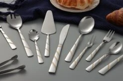 Swiss Pro+ Bestekset In Koffer-72 Delig-12 Persoons-Zwitsers Kwaliteit-Complete Set-100% Roestvrijstaal-Modern Gold -Keukenproducten Winkel 1200x799 65