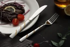 Swiss Pro+ Bestekset In Koffer-72 Delig-12 Persoons-Zwitsers Kwaliteit-Complete Set-100% Roestvrijstaal-Modern Gold -Keukenproducten Winkel 1200x799 66