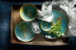 Palmer Bord Lotus 27.5 Cm Zwart Turquoise Stoneware 2 Stuk(s) -Keukenproducten Winkel 1200x800 163