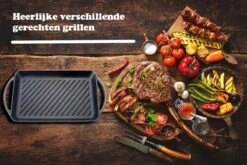 Kicinn Grillplaat - Gietijzer - Geëmailleerd - Incl. Accessoires - Ø 33 X 21.8 Cm (LxB) -Keukenproducten Winkel 1200x801 4