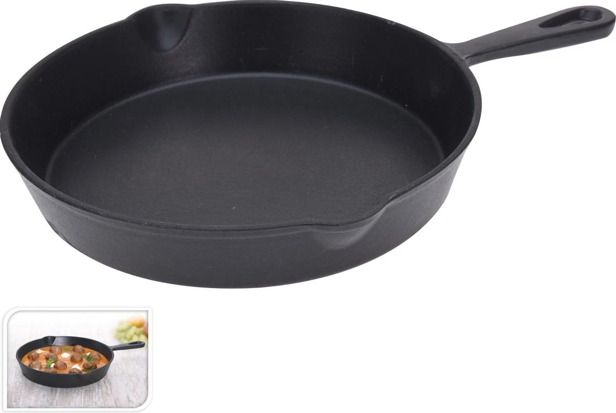 Gietijzeren Pannenset - Cast Iron Skillets - BBQ Skilletset 4 Gietijzeren Pannenset - Cast Iron Skillets - BBQ Skilletset - Afbeelding 2