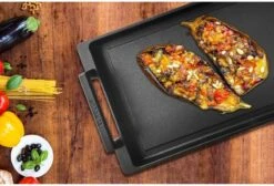 Eurolux Teppanyaki Plaat Met Grepen - 41 X 24 X 2.5 Cm - Zwart - Aluminium - Geschikt Voor Alle Warmtebronnen 19 Eurolux Teppanyaki Plaat Met Grepen - 41 X 24 X 2.5 Cm - Zwart - Aluminium - Geschikt Voor Alle Warmtebronnen -Keukenproducten Winkel 1200x815 1