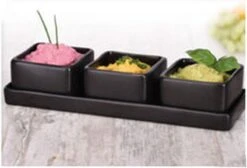 Excellent Houseware Amuse/tapas/saus Schaaltjes Met Serveerplankje - Aardewerk - Mat Zwart 8 Excellent Houseware Amuse/tapas/saus Schaaltjes Met Serveerplankje - Aardewerk - Mat Zwart -Keukenproducten Winkel 1200x816