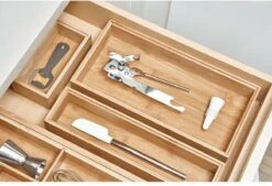 IDesign Bamboe Bakjes Voor Lade Stapelbaar D (15,5 X 30,5 X 5 Cm) - 45 - Stapelbaar & Decoratief -Keukenproducten Winkel 1200x820