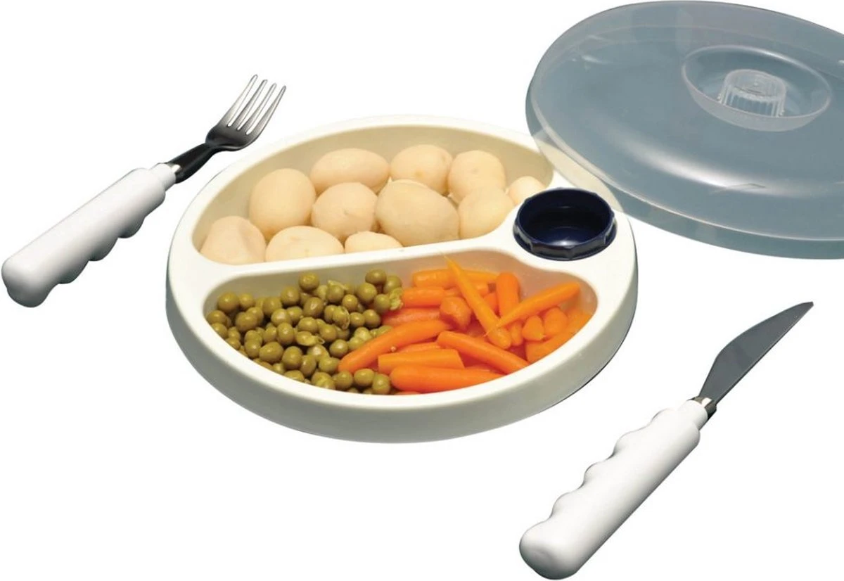 Able2 Ergovita Warmhoudbord - Ø 22 Cm - Blauw 5 Able2 Ergovita Warmhoudbord - Ø 22 Cm - Blauw - Afbeelding 3