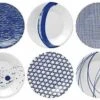 Royal Doulton Pacific - Gebaksbordjes Set - Porselein - Wit / Blauw - ⌀ 16 Cm - 6 Stuks -Keukenproducten Winkel 1200x828