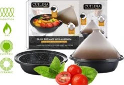 CUILINA Tajine Ø 30 Cm Geschikt Voor Alle Kookplaten, Inclusief Inductie. 12 CUILINA Tajine Ø 30 Cm Geschikt Voor Alle Kookplaten, Inclusief Inductie. -Keukenproducten Winkel 1200x831