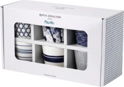 Royal Doulton Pacific - 6x Mok / Beker - Porselein - Wit / Blauw - 450 Ml - Set Van 6 Mokken 18 Royal Doulton Pacific - 6x Mok / Beker - Porselein - Wit / Blauw - 450 Ml - Set Van 6 Mokken -Keukenproducten Winkel 1200x842