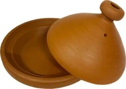 Marokkaanse Authentieke Handgemaakte Aardewerk Tajine Naturel 33 Cm - Ongeglazuurd En Loodvrij -Keukenproducten Winkel 1200x845 5