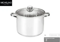Michelino RVS Soeppan - 10 Liter - Vaatwasserbestendigd - Zilver -Keukenproducten Winkel 1200x848 5