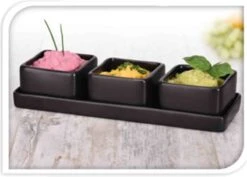 Excellent Houseware Amuse/tapas/saus Schaaltjes Met Serveerplankje - Aardewerk - Mat Zwart 9 Excellent Houseware Amuse/tapas/saus Schaaltjes Met Serveerplankje - Aardewerk - Mat Zwart -Keukenproducten Winkel 1200x858 4
