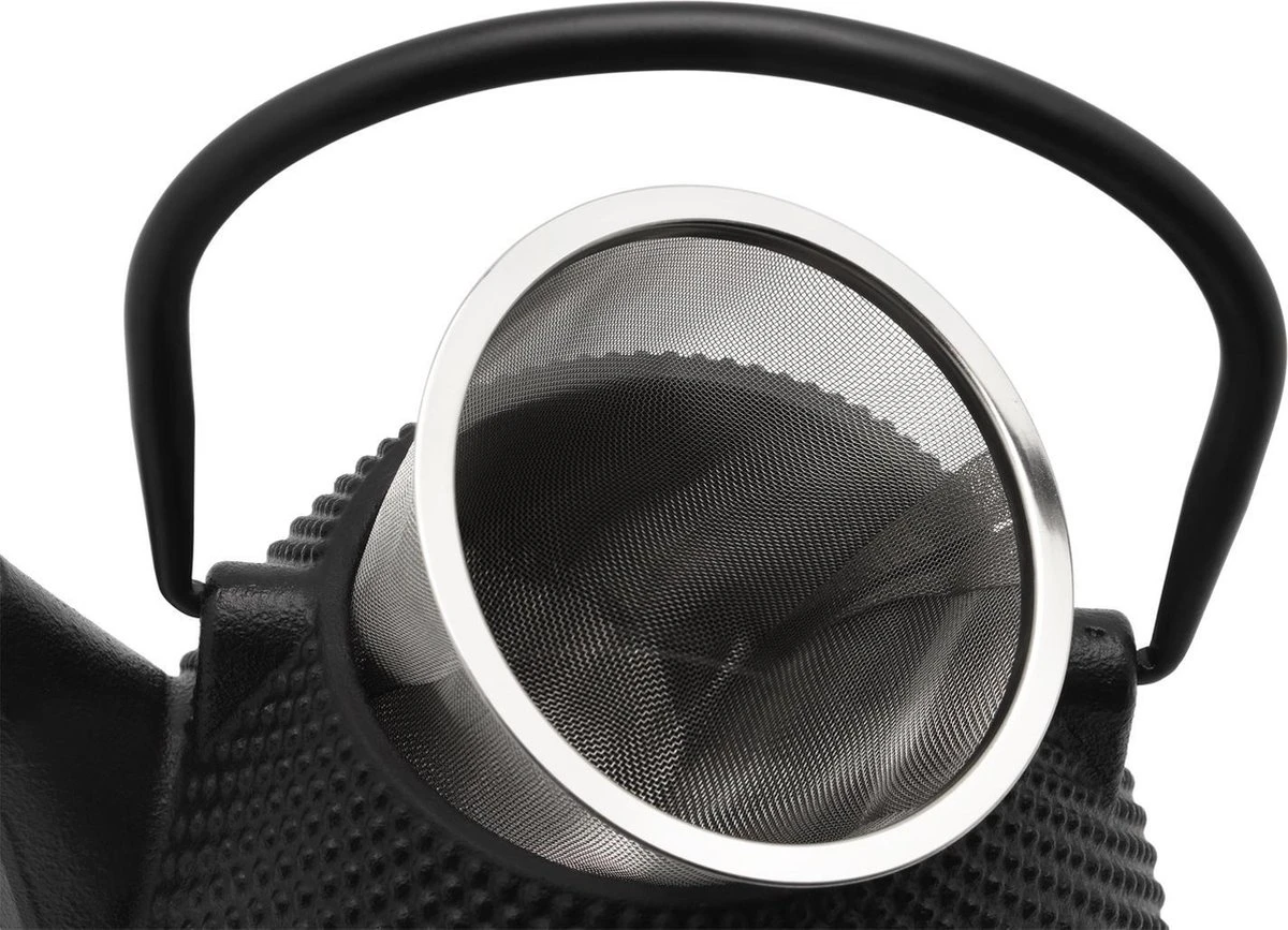 Bredemeijer - Theepot Wuhan 1,0L Gietijzer Zwart 6 Bredemeijer - Theepot Wuhan 1,0L Gietijzer Zwart - Afbeelding 4