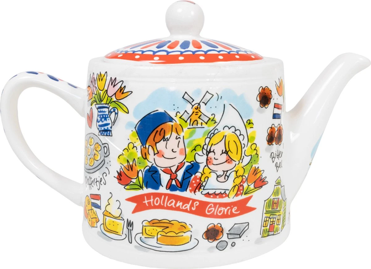 Theepot - Typisch Nederlands - Hollandse Cadeautjes - Holland Souvenir 4 Theepot - Typisch Nederlands - Hollandse Cadeautjes - Holland Souvenir - Afbeelding 2