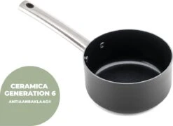 ISENVI Murray Keramische Sauspan 16 CM - RVS Greep 15 ISENVI Murray Keramische Sauspan 16 CM - RVS Greep -Keukenproducten Winkel 1200x873