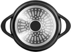 Smile - 8 Delige Pannenset - Antiaanbaklaag - Vaatwasser Bestendig - Geschikt Voor Iedere Kookplaat - MGK-18 - Zwart -Keukenproducten Winkel 1200x883