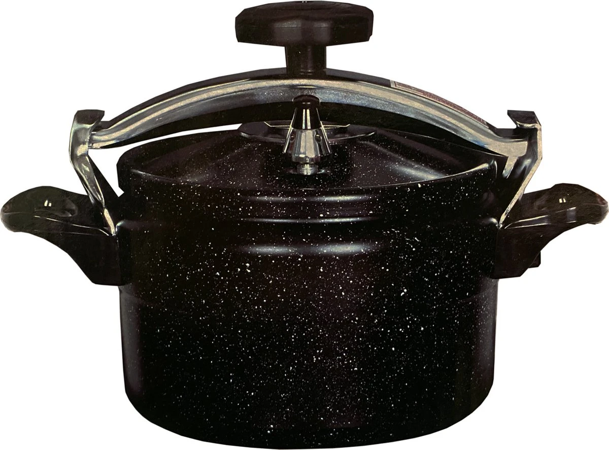 Kookkunst Holland 7 Liter Snelkookpan Aluminium Zwart 24 Cm - Inductie - Pressure Cooker 3 Kookkunst Holland 7 Liter Snelkookpan Aluminium Zwart 24 Cm - Inductie - Pressure Cooker