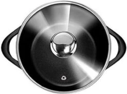 Smile - 8 Delige Pannenset - Antiaanbaklaag - Vaatwasser Bestendig - Geschikt Voor Iedere Kookplaat - MGK-18 - Zwart -Keukenproducten Winkel 1200x889 2