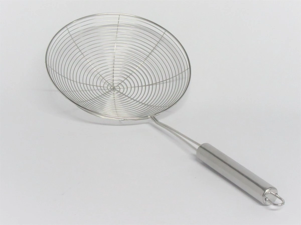 Frituurschep / Schuimspaan Metaal RVS 38cm 6 Frituurschep / Schuimspaan Metaal RVS 38cm - Afbeelding 4