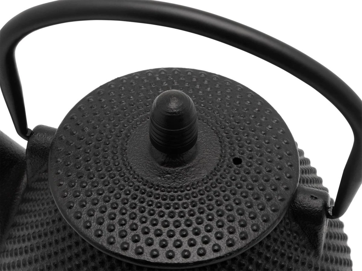 Bredemeijer - Theepot Wuhan 1,0L Gietijzer Zwart 8 Bredemeijer - Theepot Wuhan 1,0L Gietijzer Zwart - Afbeelding 6