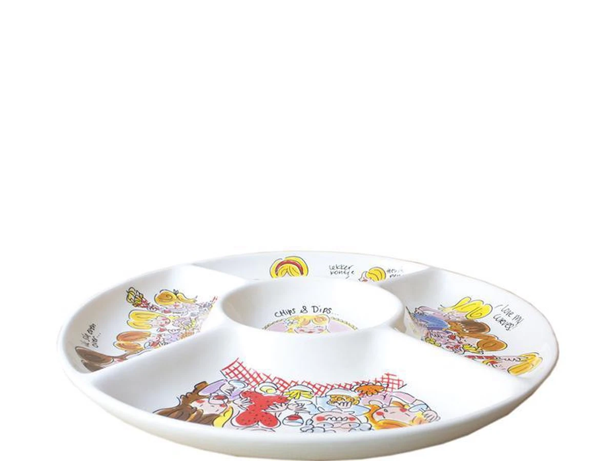 Blond Amsterdam Snack Dipschaal - Chips & Dips - Ø 33cm 4 Blond Amsterdam Snack Dipschaal - Chips & Dips - Ø 33cm - Afbeelding 2