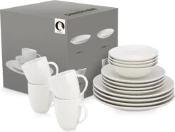 Vtwonen Serviesset - Wit - Porselein - 16-Delig -Keukenproducten Winkel 1200x904 2