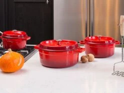 Sola Braadpan Gietijzer - Ø 20 Cm - Oranje/Rood - Gietijzer - Extra Zware Bodem 9 Sola Braadpan Gietijzer - Ø 20 Cm - Oranje/Rood - Gietijzer - Extra Zware Bodem -Keukenproducten Winkel 1200x905 4