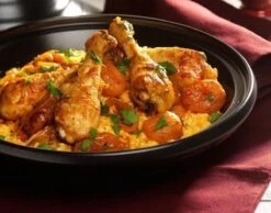 Cosy & Trendy Tajine Zwart / Oranje - Gietijzeren Schaal - Ø25cm - Geschikt Voor Inductie -Keukenproducten Winkel 1200x944