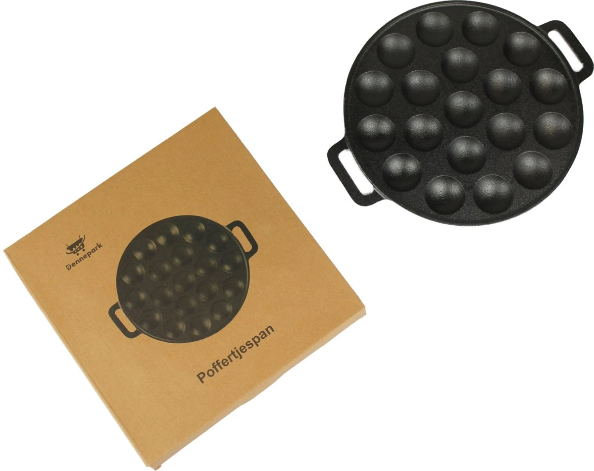 Poffertjespan - Gietijzer - Ø 24 Cm - Poffertjesmaker - 19 Poffertjes - Poffertjespan Inductie 8 Poffertjespan - Gietijzer - Ø 24 Cm - Poffertjesmaker - 19 Poffertjes - Poffertjespan Inductie - Afbeelding 6