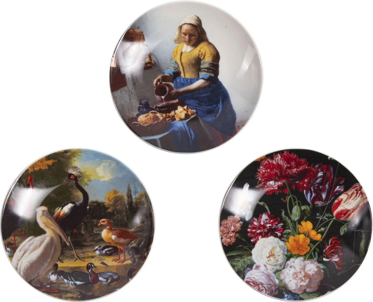 Gusta Hollandse Meesters - Gebaksbordje - ø15cm - Set 3 Stuks 8 Gusta Hollandse Meesters - Gebaksbordje - ø15cm - Set 3 Stuks - Afbeelding 6