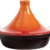 Cosy & Trendy Tajine Zwart / Oranje - Gietijzeren Schaal - Ø25cm - Geschikt Voor Inductie -Keukenproducten Winkel 1200x986