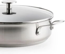 KitchenAid Stainless Steel Hapjespan Met Glazen Deksel ø28cm - RVS - Inductie - Anti-aanbak -Keukenproducten Winkel 1200x995 1