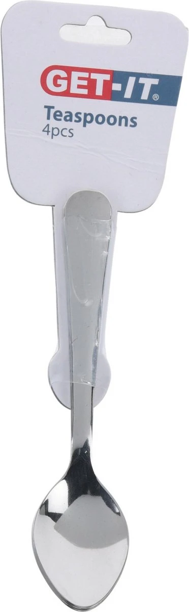 Get-it Koffie/thee Lepeltjes - 4st - RVS -12 Cm - Keukenbenodigdheden 4 Get-it Koffie/thee Lepeltjes - 4st - RVS -12 Cm - Keukenbenodigdheden - Afbeelding 2